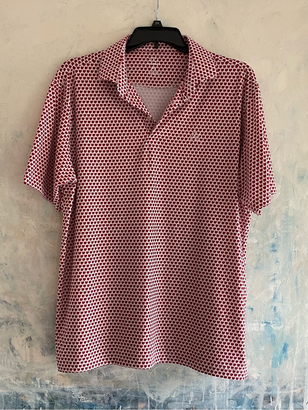 🏈 Rhoback Ohio State Buckeyes Performance Polo Shirt Men's XL Red White